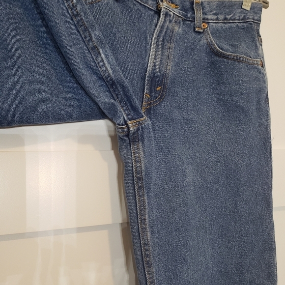 Levi's 550's Relaxed Fit Mid-Rise Blue Jeans 30 X 30 Medium Wash EUC - Picture 7 of 15